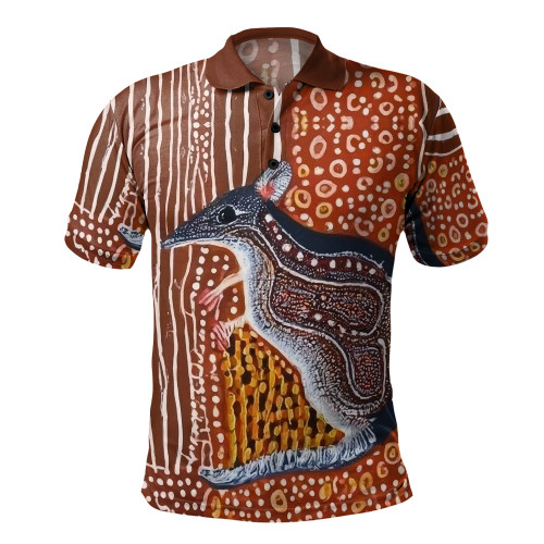 Australia Polo Shirt - A Bandicoot In Traditional Australian Aboriginal Art