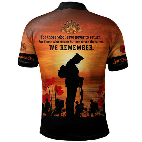 Australia Polo Shirt We Will Never Forget Australia Polo Shirt We Will Never Forget