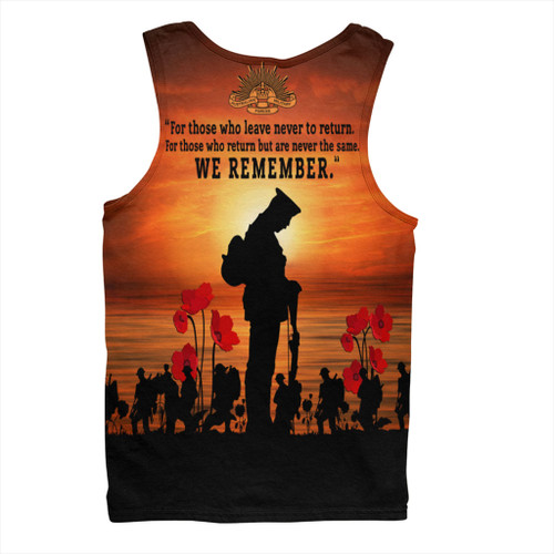 Australia Men Singlet We Will Never Forget Australia Men Singlet We Will Never Forget
