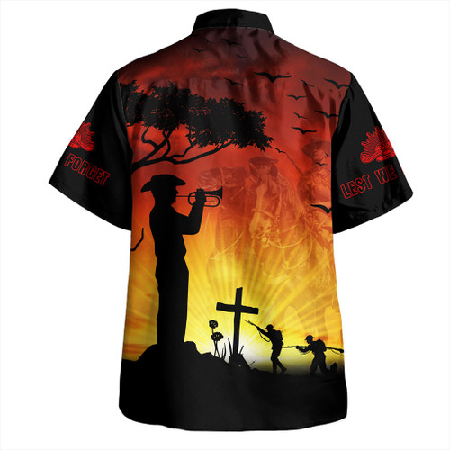 Australia Hawaiian Shirt Lest We Forget Horse Sunset Australia Hawaiian Shirt Lest We Forget Horse Sunset