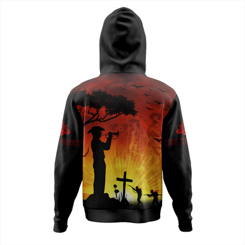 Australia Hoodie Lest We Forget Horse Sunset Australia Hoodie Lest We Forget Horse Sunset