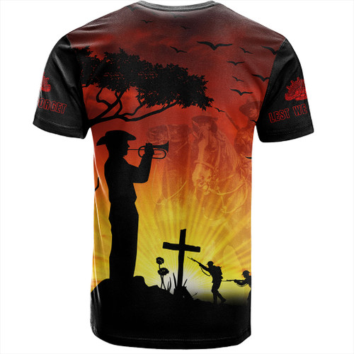 Australia T-Shirt Lest We Forget Horse Sunset Australia T-Shirt Lest We Forget Horse Sunset