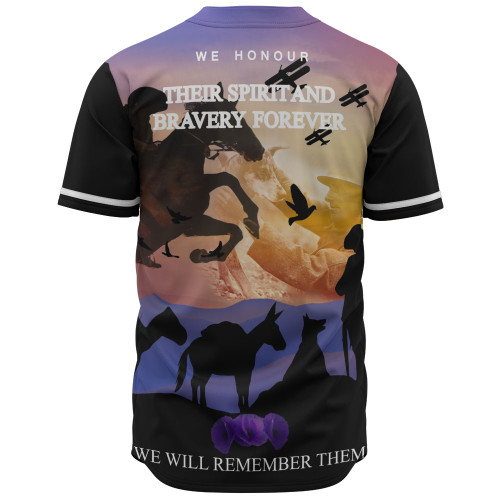 Australia Baseball Shirt - Purple Alnimals Poppy