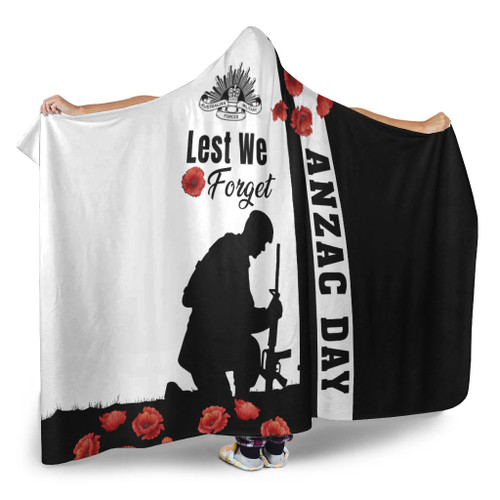Australia Hooded Blanket Anzac Day Lest We Forget Simple Style