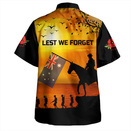 Australia Hawaiian Shirt Lest We Forget Anzac Horse Brigade Australia Hawaiian Shirt Lest We Forget Anzac Horse Brigade