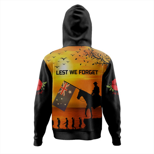 Australia Hoodie Lest We Forget Anzac Horse Brigade Australia Hoodie Lest We Forget Anzac Horse Brigade