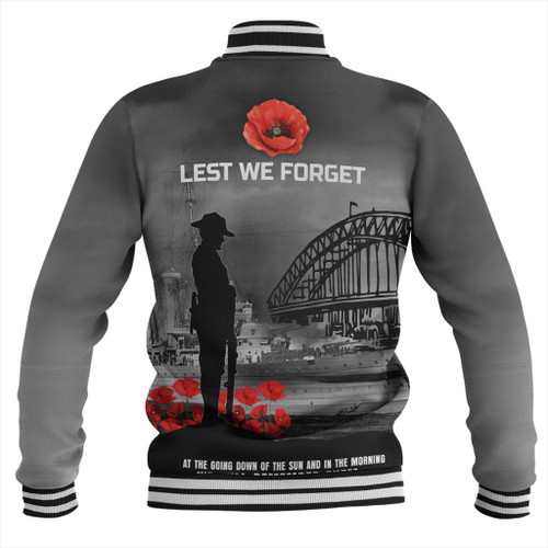 Australia Baseball Jacket At The Going Down Of The Sun We Will Remember Them Australia Baseball Jacket At The Going Down Of The Sun We Will Remember Them