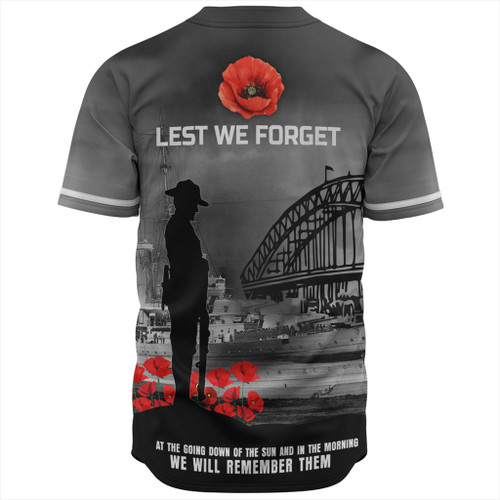Australia Baseball Shirt At The Going Down Of The Sun We Will Remember Them Australia Baseball Shirt At The Going Down Of The Sun We Will Remember Them