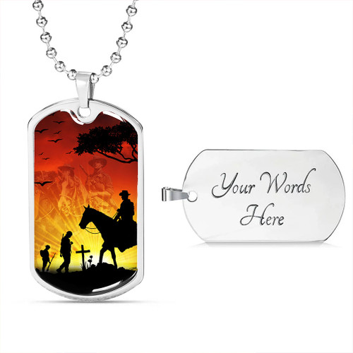 Australia Anzac Day Dog Tag Lest We Forget Horse Design Australia Anzac Day Dog Tag Lest We Forget Horse Design