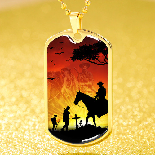 Australia Anzac Day Dog Tag Lest We Forget Horse Design Australia Anzac Day Dog Tag Lest We Forget Horse Design