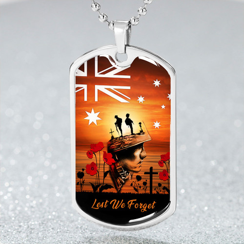 Australia Anzac Day Dog Tag We Will Never Forget