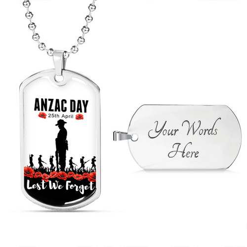 Australia Anzac Day Dog Tag Anzac Day Simple Style Australia Anzac Day Dog Tag Anzac Day Simple Style