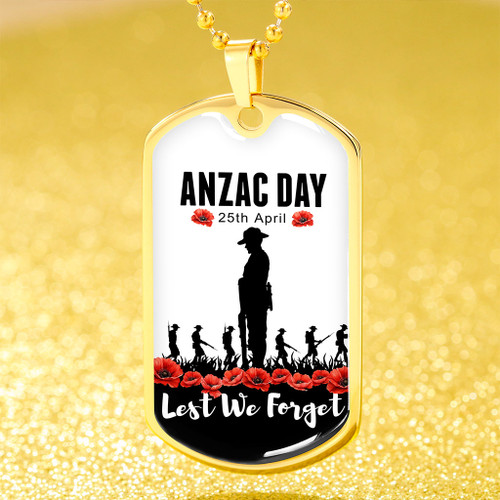 Australia Anzac Day Dog Tag Anzac Day Simple Style Australia Anzac Day Dog Tag Anzac Day Simple Style