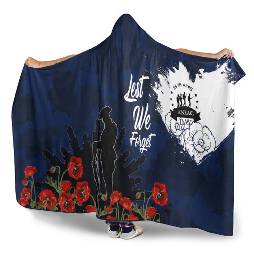 Australia Anzac Hooded Blanket - Australia Anzac Day VER1 Australia Anzac Hooded Blanket - Australia Anzac Day VER1