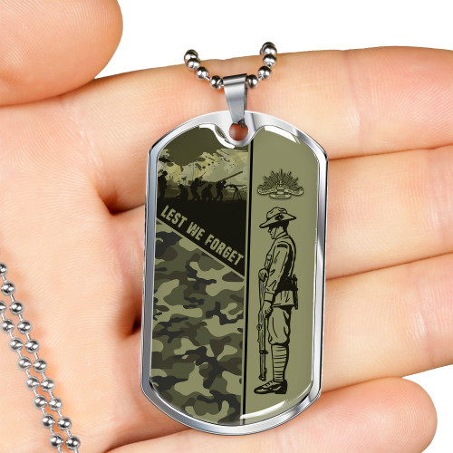Australia Anzac Day Dog Tag Honor The Fallen