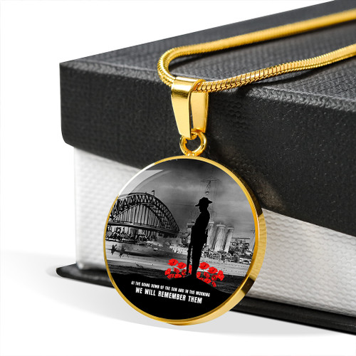 Australia Necklace Circle At The Going Down Of The Sun We Will Remember Them Australia Necklace Circle At The Going Down Of The Sun We Will Remember Them