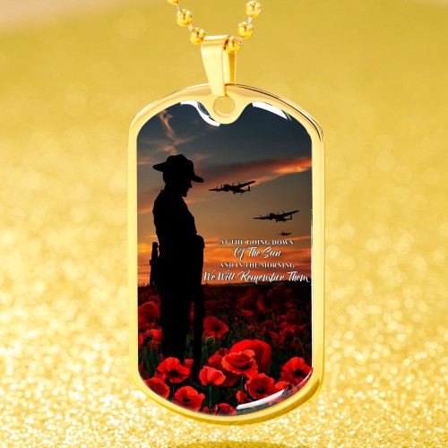 Australia Anzac Day Dog Tag We Will Remember Them Australia Anzac Day Dog Tag We Will Remember Them