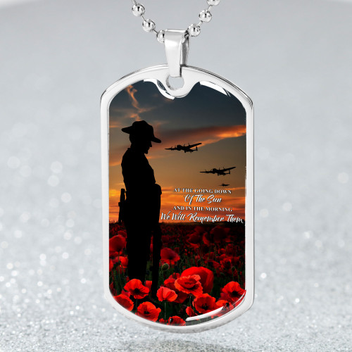 Australia Anzac Day Dog Tag We Will Remember Them