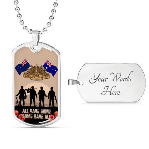 Australia Anzac Day Dog Tag All Gave Some Some Gave All Australia Anzac Day Dog Tag All Gave Some Some Gave All
