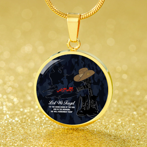 Australia Necklace Circle Anzac Day The Australian Army Australia Necklace Circle Anzac Day The Australian Army