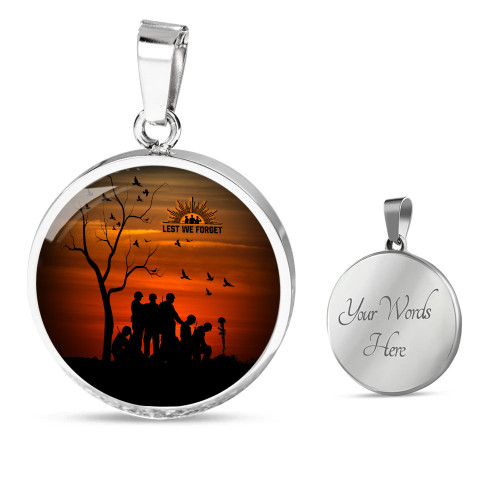 Australia Necklace Circle Anzac Day Australia And New Zealand Remembers Australia Necklace Circle Anzac Day Australia And New Zealand Remembers