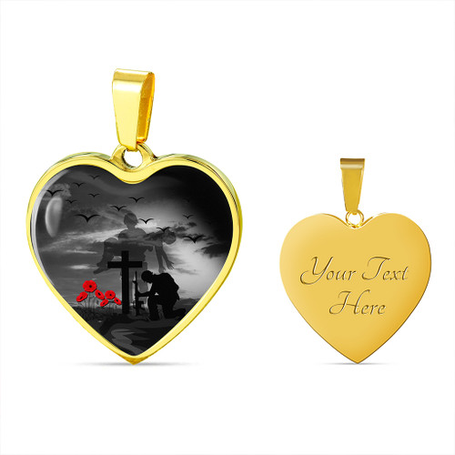 Australia Necklace Heart Lest We Forget Remember Soldiers Australia Necklace Heart Lest We Forget Remember Soldiers