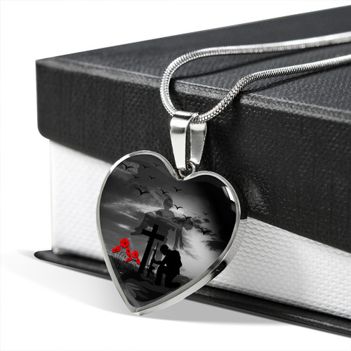 Australia Necklace Heart Lest We Forget Remember Soldiers Australia Necklace Heart Lest We Forget Remember Soldiers