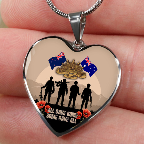 Australia Necklace Heart Anzac Day All Gave Some Some Gave All Australia Necklace Heart Anzac Day All Gave Some Some Gave All