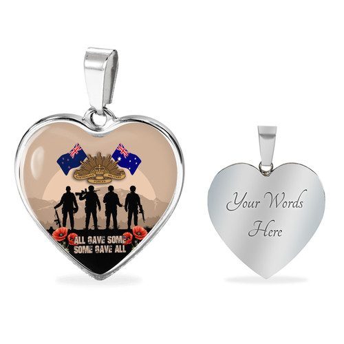 Australia Necklace Heart Anzac Day All Gave Some Some Gave All Australia Necklace Heart Anzac Day All Gave Some Some Gave All