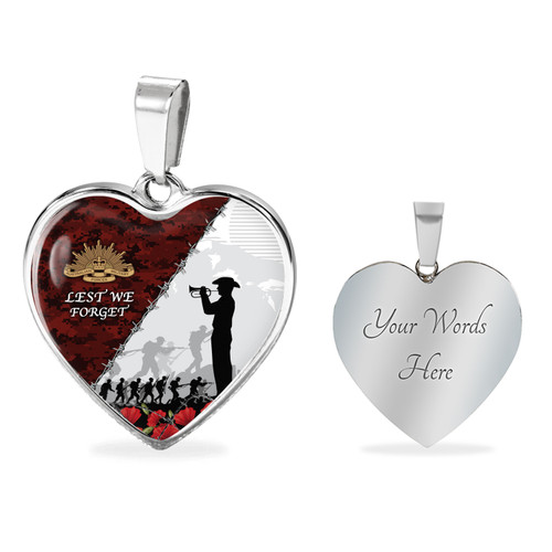 Australia Necklace Heart Anzac Day Poppy Flower And Barbed Wire Australia Necklace Heart Anzac Day Poppy Flower And Barbed Wire