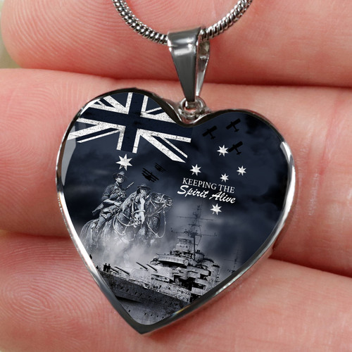 Australia Necklace Heart Anzac Day Remember All The Battles Fought Australia Necklace Heart Anzac Day Remember All The Battles Fought