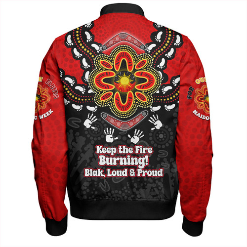 Australia Bomber Jacket Aboriginal Inspired Naidoc Symbol Pattern Australia Bomber Jacket Aboriginal Inspired Naidoc Symbol Pattern