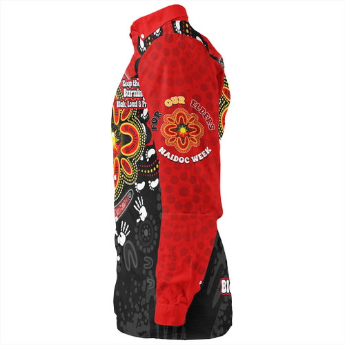 Australia Long Sleeve Shirt Aboriginal Inspired Naidoc Symbol Pattern Australia Long Sleeve Shirt Aboriginal Inspired Naidoc Symbol Pattern