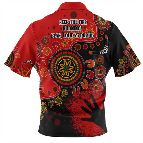 Australia Zip Polo Shirt Aboriginal Indigenous Naidoc Week Simple Australia Zip Polo Shirt Aboriginal Indigenous Naidoc Week Simple