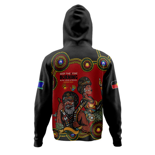 Australia Hoodie Indigenous Culture Naidoc Week Keep The Fire Burning! Blak, Loud & Proud Australia Hoodie Indigenous Culture Naidoc Week Keep The Fire Burning! Blak, Loud & Proud