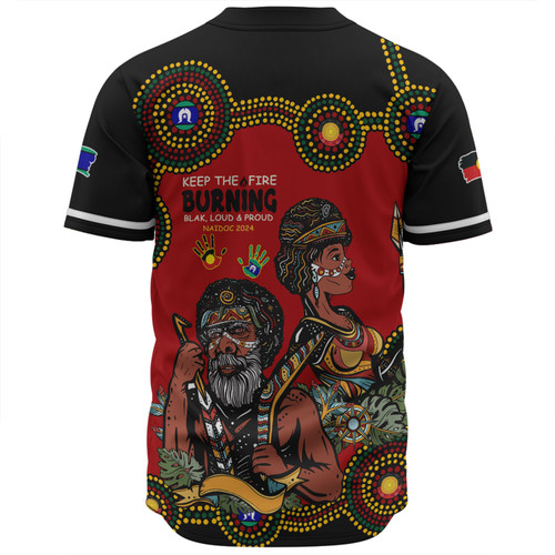 Australia Baseball Shirt Indigenous Culture Naidoc Week Keep The Fire Burning! Blak, Loud & Proud Australia Baseball Shirt Indigenous Culture Naidoc Week Keep The Fire Burning! Blak, Loud & Proud