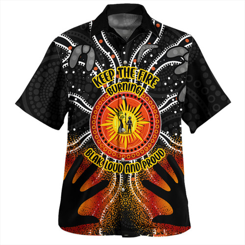 Australia Hawaiian Shirt Naidoc Week Aboriginal Pattern Hand Symbols