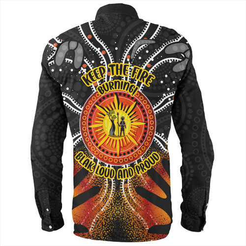 Australia Long Sleeve Shirt Naidoc Week Aboriginal Pattern Hand Symbols Australia Long Sleeve Shirt Naidoc Week Aboriginal Pattern Hand Symbols