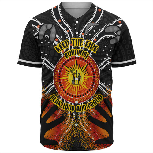 Australia Baseball Shirt Naidoc Week Aboriginal Pattern Hand Symbols