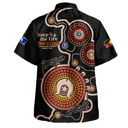 Australia Hawaiian Shirt Aboriginal Dot Art Inspired Naidoc Week Keep The Fire Burning! Blak, Loud & Proud Australia Hawaiian Shirt Aboriginal Dot Art Inspired Naidoc Week Keep The Fire Burning! Blak, Loud & Proud