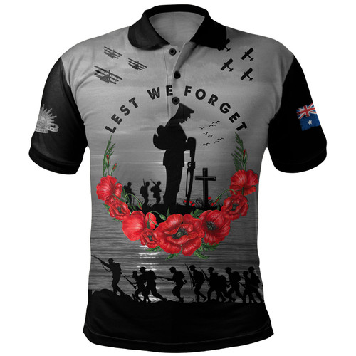 Australia Polo Shirt Anzac Day Remembering Our Fallen Heroes