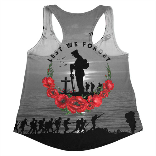 Australia Women Racerback Singlet Anzac Day Remembering Our Fallen Heroes