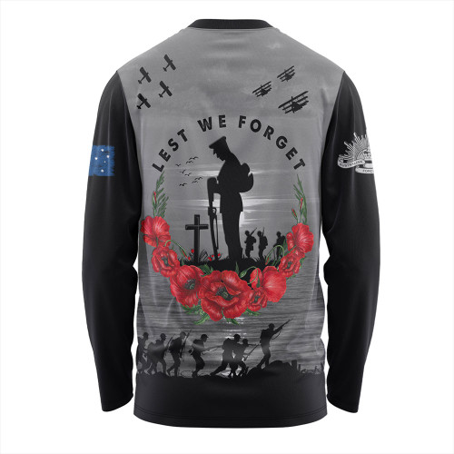 Australia Long Sleeve T-shirt Anzac Day Remembering Our Fallen Heroes Australia Long Sleeve T-shirt Anzac Day Remembering Our Fallen Heroes