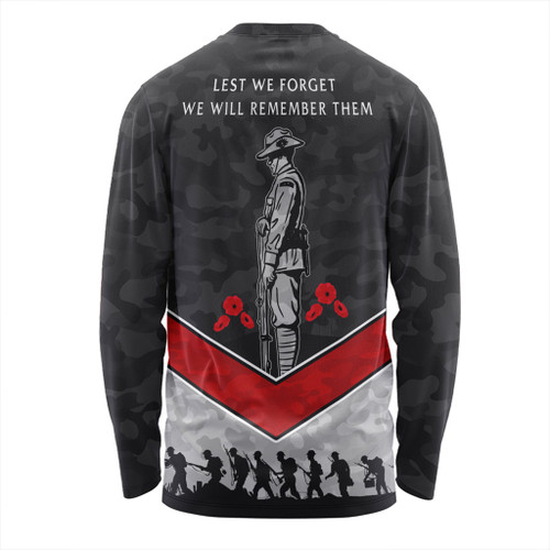 Australia Long Sleeve T-shirt Camouflage Lest We Forget Australia Long Sleeve T-shirt Camouflage Lest We Forget
