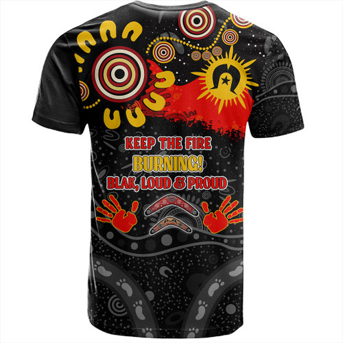 Australia T-Shirt Aboriginal Indigenous Naidoc Week Dreamtime Dot Painting With Flag Australia T-Shirt Aboriginal Indigenous Naidoc Week Dreamtime Dot Painting With Flag