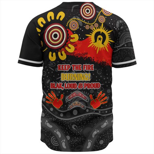 Australia Baseball Shirt Aboriginal Indigenous Naidoc Week Dreamtime Dot Painting With Flag Australia Baseball Shirt Aboriginal Indigenous Naidoc Week Dreamtime Dot Painting With Flag