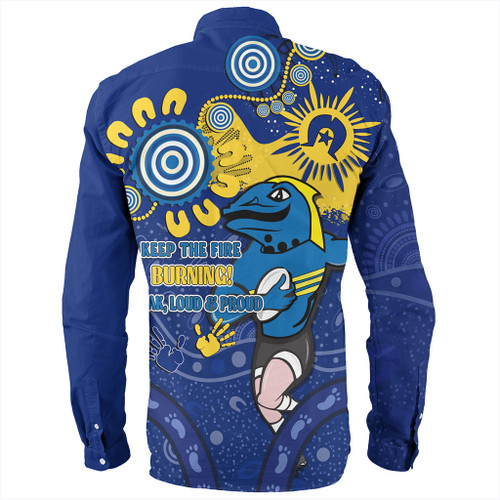 Parramatta Eels Long Sleeve Shirt Aboriginal Indigenous Naidoc Week Dreamtime Dot Painting With Flag Parramatta Eels Long Sleeve Shirt Aboriginal Indigenous Naidoc Week Dreamtime Dot Painting With Flag