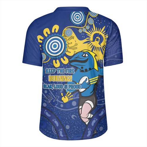 Parramatta Eels Rugby Jersey Aboriginal Indigenous Naidoc Week Dreamtime Dot Painting With Flag