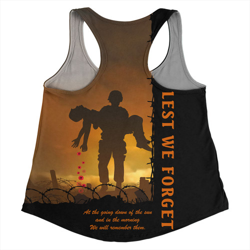 Australia Women Racerback Singlet Anzac Day Remember Them Today, Everyday And Always