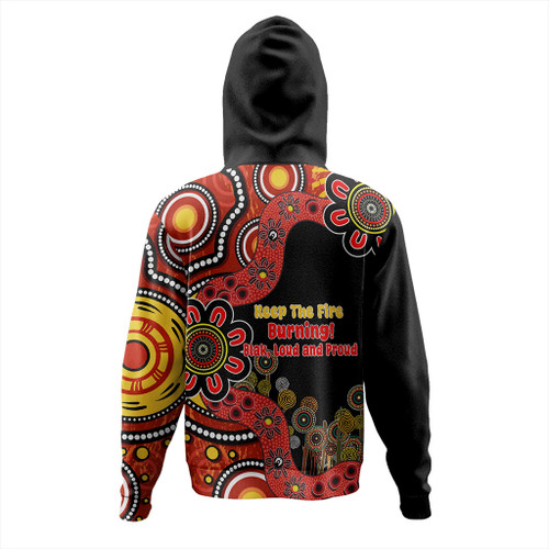 Australia Hoodie Aboriginal Indigenous Naidoc Week Keep The Fire Burning! Blak, Loud And Proud Australia Hoodie Aboriginal Indigenous Naidoc Week Keep The Fire Burning! Blak, Loud And Proud